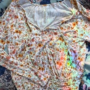 AE soft and sexy floral long sleeve